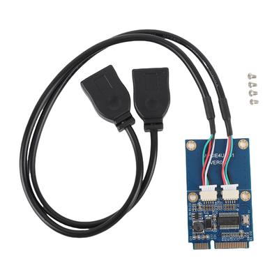 Adaptateur MPCIE vers USB Transmission de données haute vitesse Carte d'extension MPCIE vers USB 2.0 pour ordinateur portable