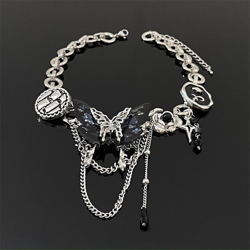 Purple Butterfly Clavicle Necklace - Elegant Women's Choker with Luxurious Design, 2025 Edition