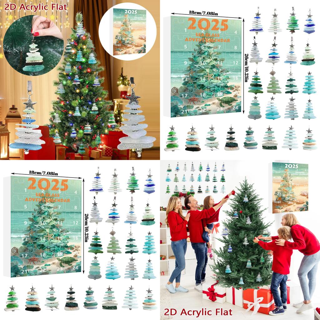 Weihnachtsbaum Hängedekor Kollektion mit Acrylteilen für saisonale Geschenkvergabe