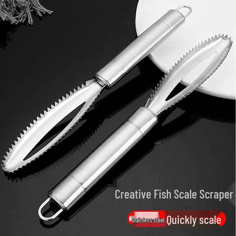Multi-functional Stainless Steel Fish Scale Remover and Scraper Tool
