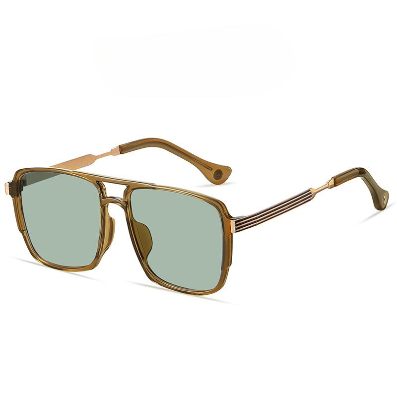 New Polarized Sunglasses Trendy Double Beam Tr Sunglasses Large Frame Men's and Women's Same Sun Glasses