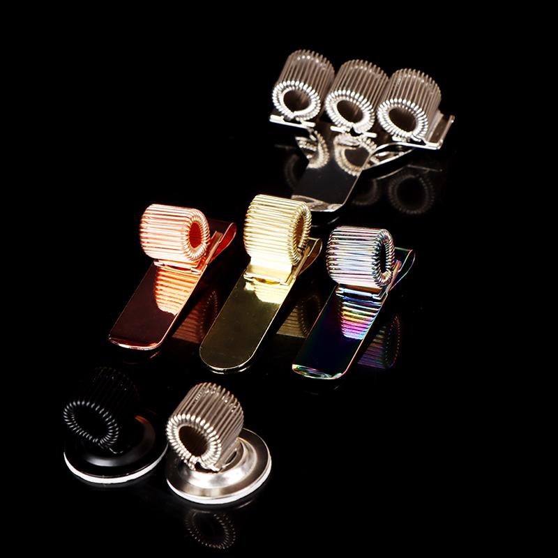 1Pc Portable Metal Pen Holder Hot Style Hand Account Fixed Spring Pen Holder