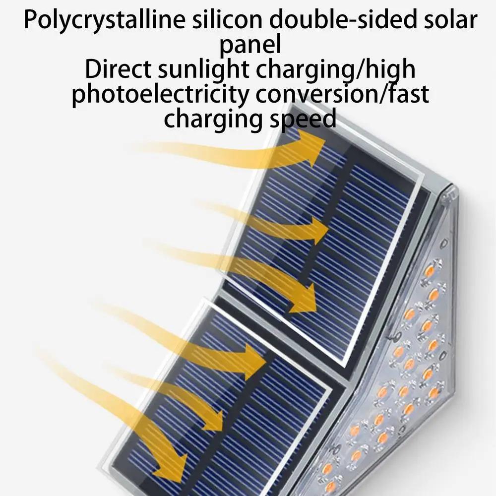 1/4PCS Solar Step Lights Outdoor LED Lamp Waterproof Outside Solar Lights for Stair Patio Garden Courtyard Door Sidewalk Decor