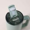Stainless Steel Travel Mug With Handle - Vacuum Insulated Coffee Cup Office Home Commute 15oz Leakproof Lid