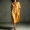 European and American summer new women's sleeveless vest skirt V-neck fungus edge loose dress