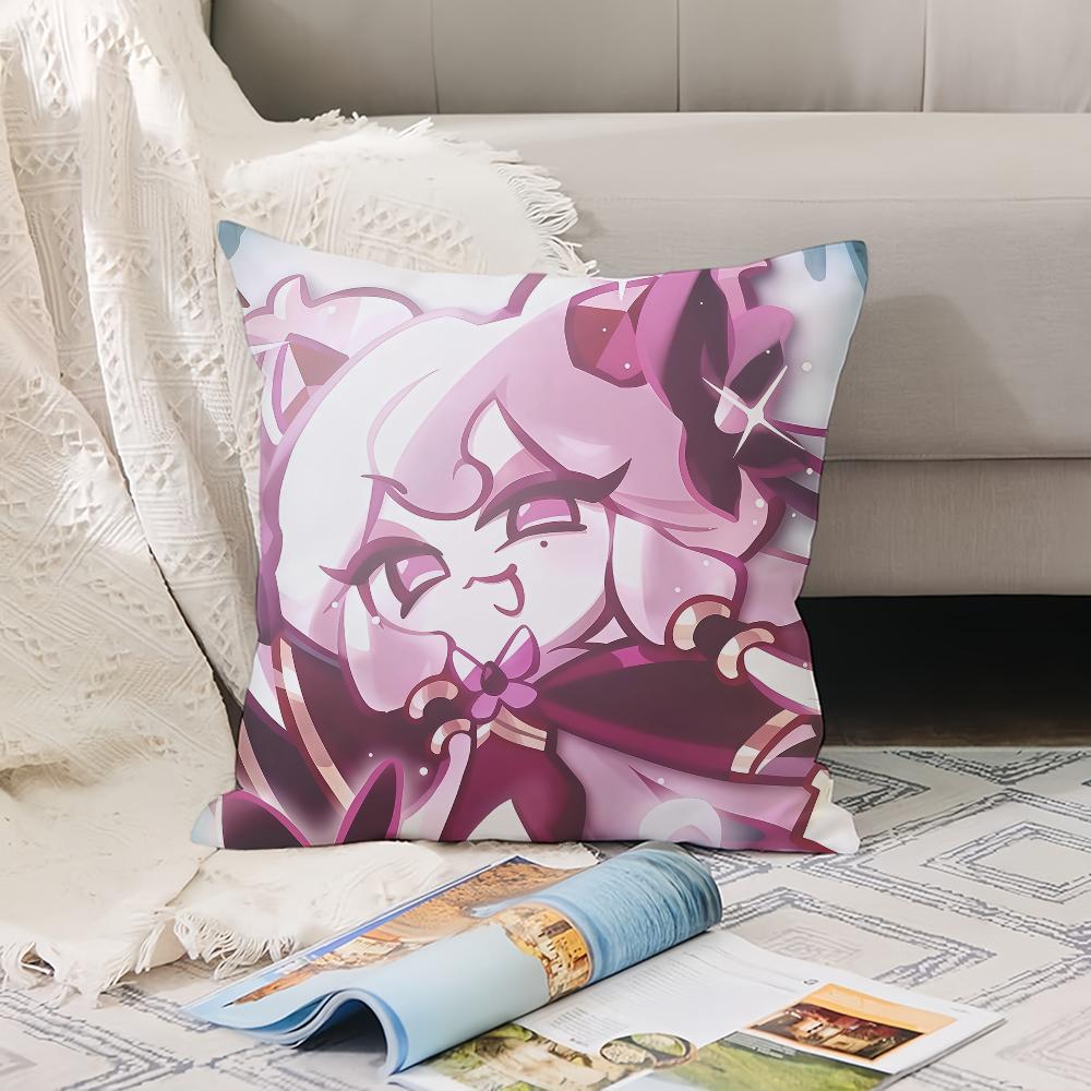 Funny Game C-Cookierun K-Kingdom Pillow Case Office Cushions Suitable For Sofa Car Bedroom Decorative Cushion Cover