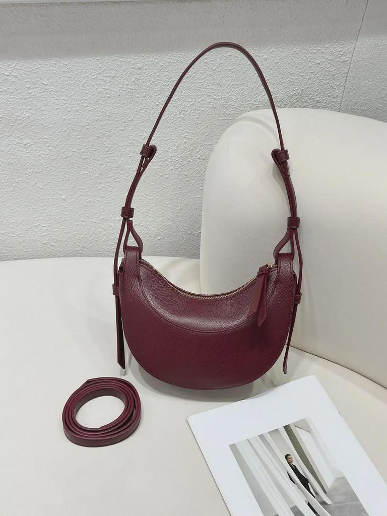Schicke Mondsichel-Nischen-Taschen: Stilvolle Taschen mit Palmenmuster, Mond- und Achseltaschen