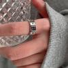 Anello da Festa Vintage Zirconia Cubica Esagerato Apribile Regolabile Vestirsi Senza Sbiadire Carte da Gioco Bracciale Aperto Anello da Dito Accessorio Gioiello