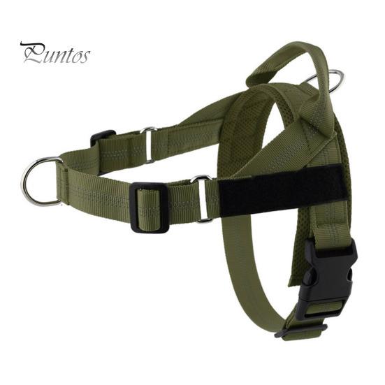 Heavy Duty Nylon Harness for Medium Dogs No Pull Dog Harness, Adjustable Vest with Handle, Breathable Durable Metal D-ring Pet Padded Large Dogs, Safe