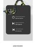 AKZ-G9 Vibration Bone Conduction Bluetooth Earphones with Card Slot, Digital Display, Neckband Design, and Long Battery Life.