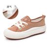 Anti-velvet Cowhide Little White Shoes Women's 2025 Spring and Summer New Casual Flat Shoes Versatile Shoes Children's Platform Leather Women's Shoes