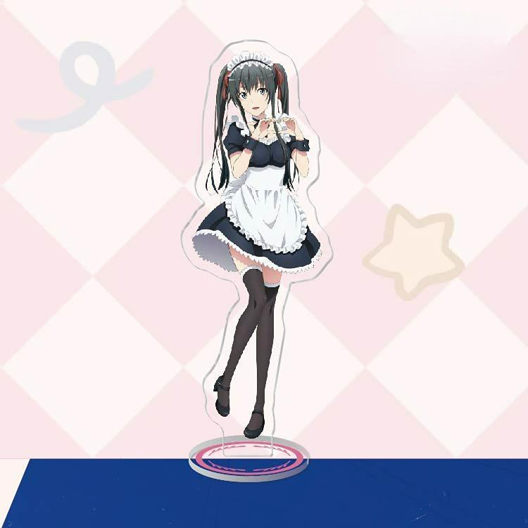 Anime My Youth Romantic Comedy Is Wrong Acrylic Stand Action Figure Toy PVC Desktop Stand Model Toys Gift