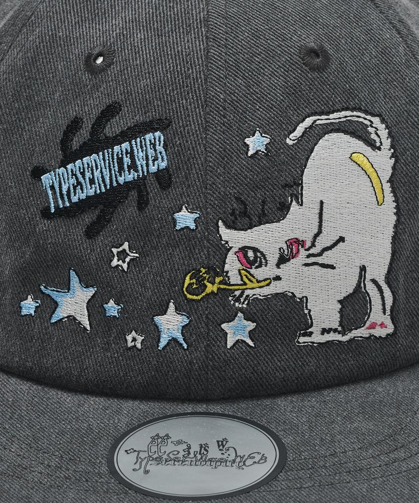 Taibseobiseu Bubble Cat Cap [Charcoal]