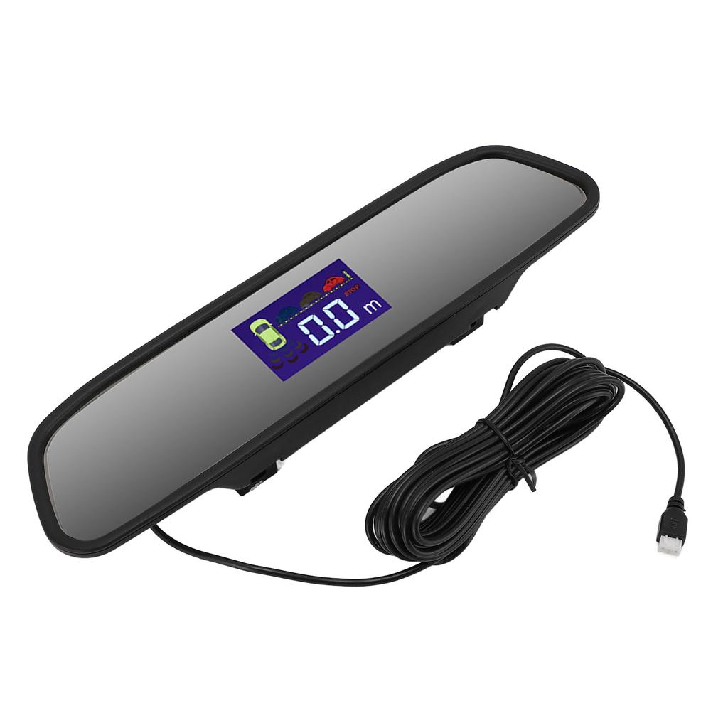 Car Reverse Radar System with 4 Sensors Wide Detection Range 0.3 To 2.0M Radar Parking Assistance