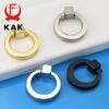 KAK 43mm Circle Handles Color Gold Silver Black Ring Zinc Alloy Door Handles Pulls Cabinet Drawer Knobs For Furniture Hardware