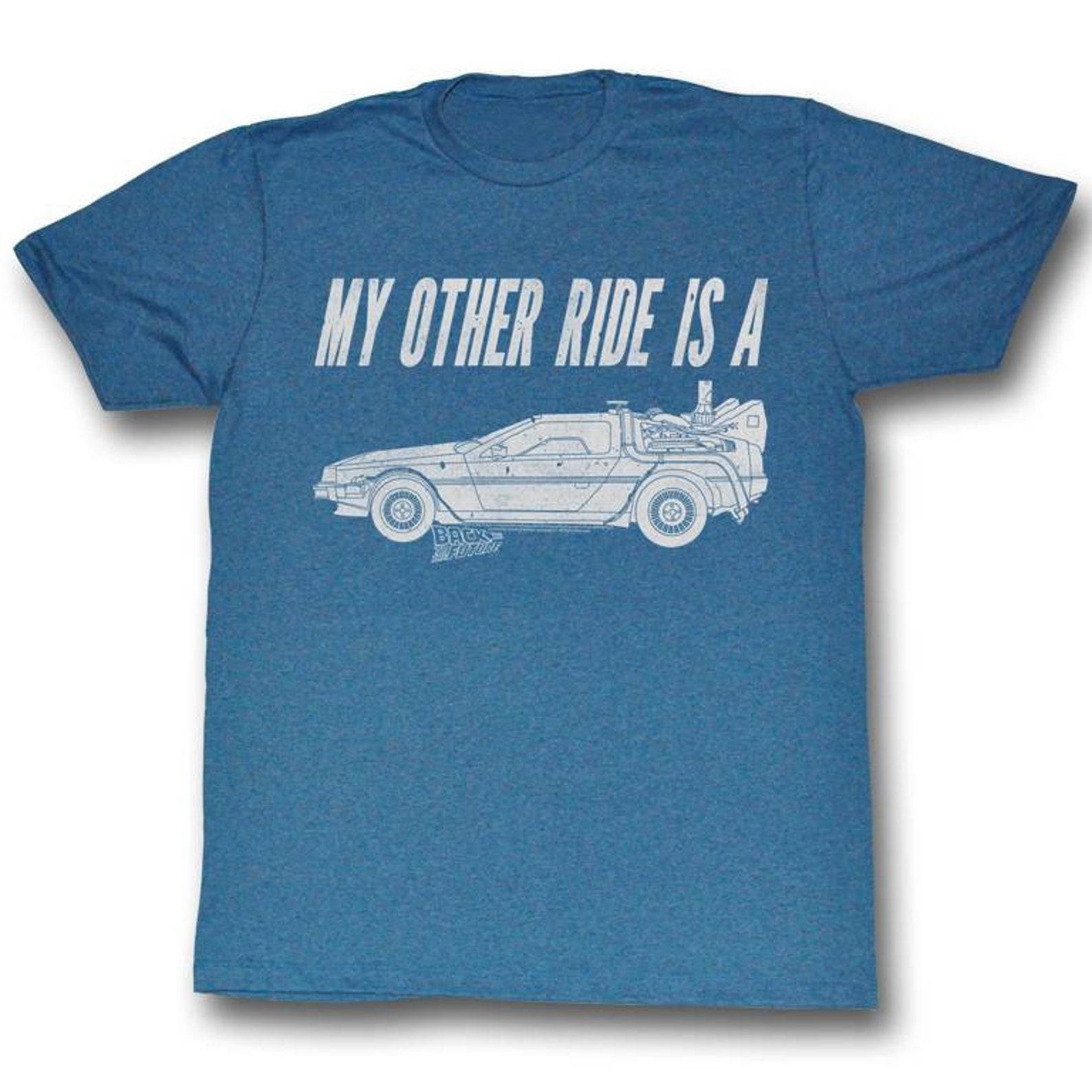 Back to the Future My Other Ride Blue Adult T-Shirt M