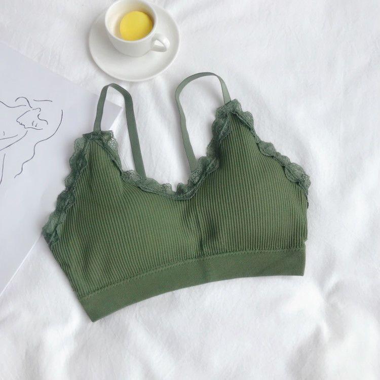 Mädchen Unifarbene Spitzen-BHs Rückenfrei Verstellbare Träger Push-Up-BHs für Frauen Sexy Dessous Lässiges Innen-West Top Mode Damen Polster-BHs