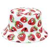 Vendita Cappelli a Secchiello Unisex Estivi Doppia Faccia Stampa Frutta Cappellino Donna Cappello da Sole da Esterno Uomo Cappello a Secchiello Classico