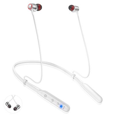Bluetooth sluchátka Nastavitelná 40 hodin nepřetržité bezdrátové sluchátka s náhrdelníkem se zvýšeným hlukem Rychlé magnetické ovládání hlasitosti Siri pro technické standardy