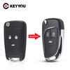 Modified Car Key Shell 2/3/4/5 Button Flip For Chevrolet Lova Aveo Cruze For Opel Vauxhall Insignia Astra Mokka For Buick