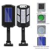 Outdoor Solar LED Wall Lamp with Remote and Motion Sensor