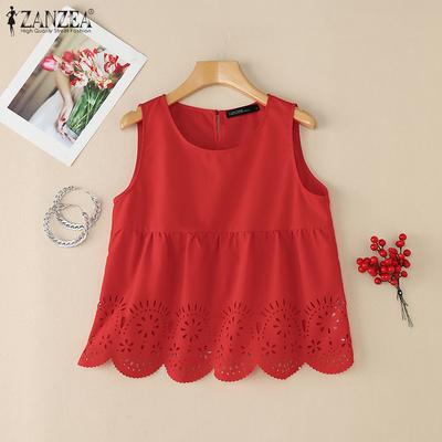 Women Casual Round Neck Summer Sleeveless Tank Tops