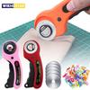 45mm Rotary Cutter Set Leather Craft Cutting Tool with Ergonomic Handle for DIY Fabric Patchworking Sewing Quilting Crafting