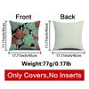 Colorful Floral Yellow Red Pattern Printed Soft Square Pillowslip  Blend Cushion Cover Pillowcase Living Room Home Decor