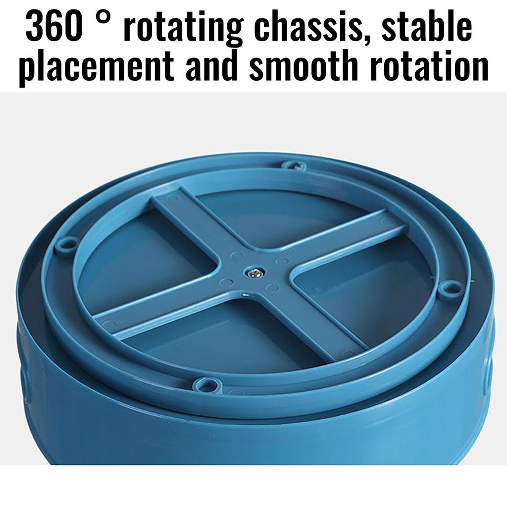 Multifunctional Bathroom Storage Box Rotatable Kitchen Storage Tray With Handle