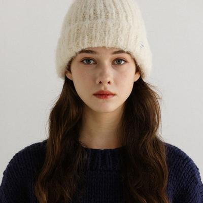 POHIES ALPACA BEANIE-ICE BLUE/IVORY