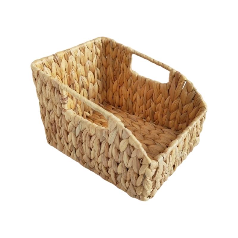 

Плетеная корзина для хранения из натуральных волокон Дышащая конструкция Многоцелевые бытовые органайзеры Скандинавская корзина для хранения S