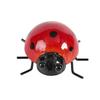 Mini metall Ladybug Beetle Gjerdehenger Vegghengende Ornament Statue Utendørs Patio Hage Figur Skulptur For Home Decor