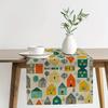 American Geometric Color - Block Table Runner, Home Dining Table Decor, Festival Party Tablecloth Women's clothing