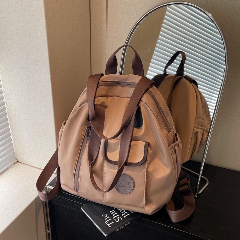 Junior High School Student Schoolbag Female Large Capacity Leisure Street Trend Backpack Travel Backpack