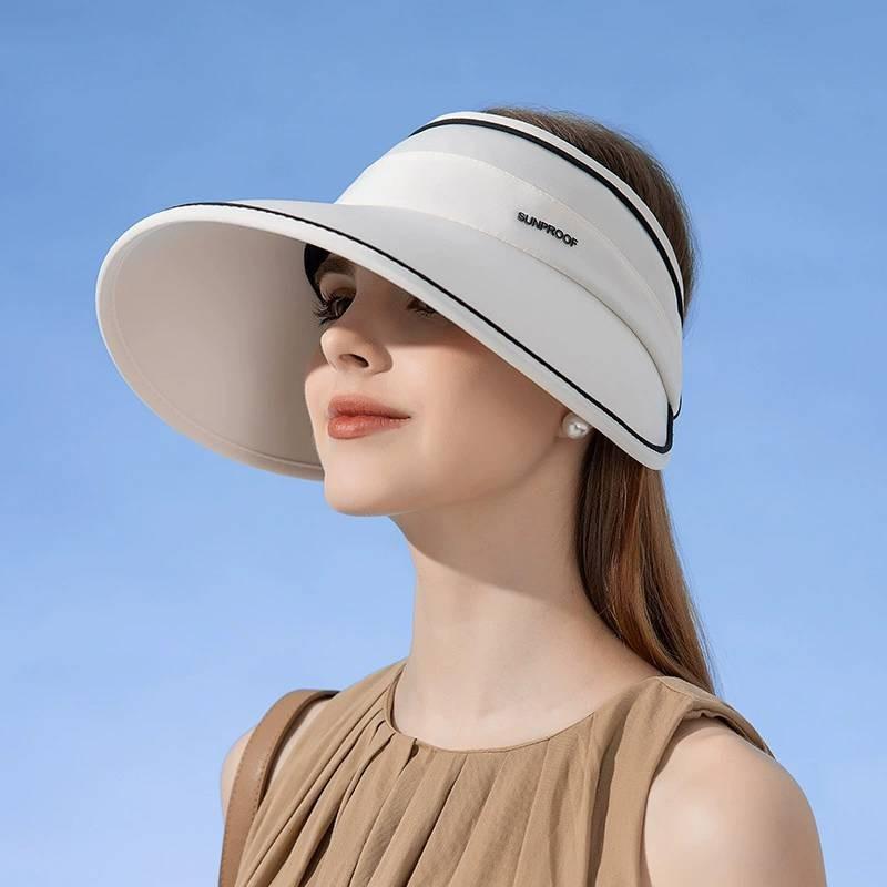 2023 New Sun Hat With Wide Brim And Letter Embroidery For Outdoor Summer Fashion
