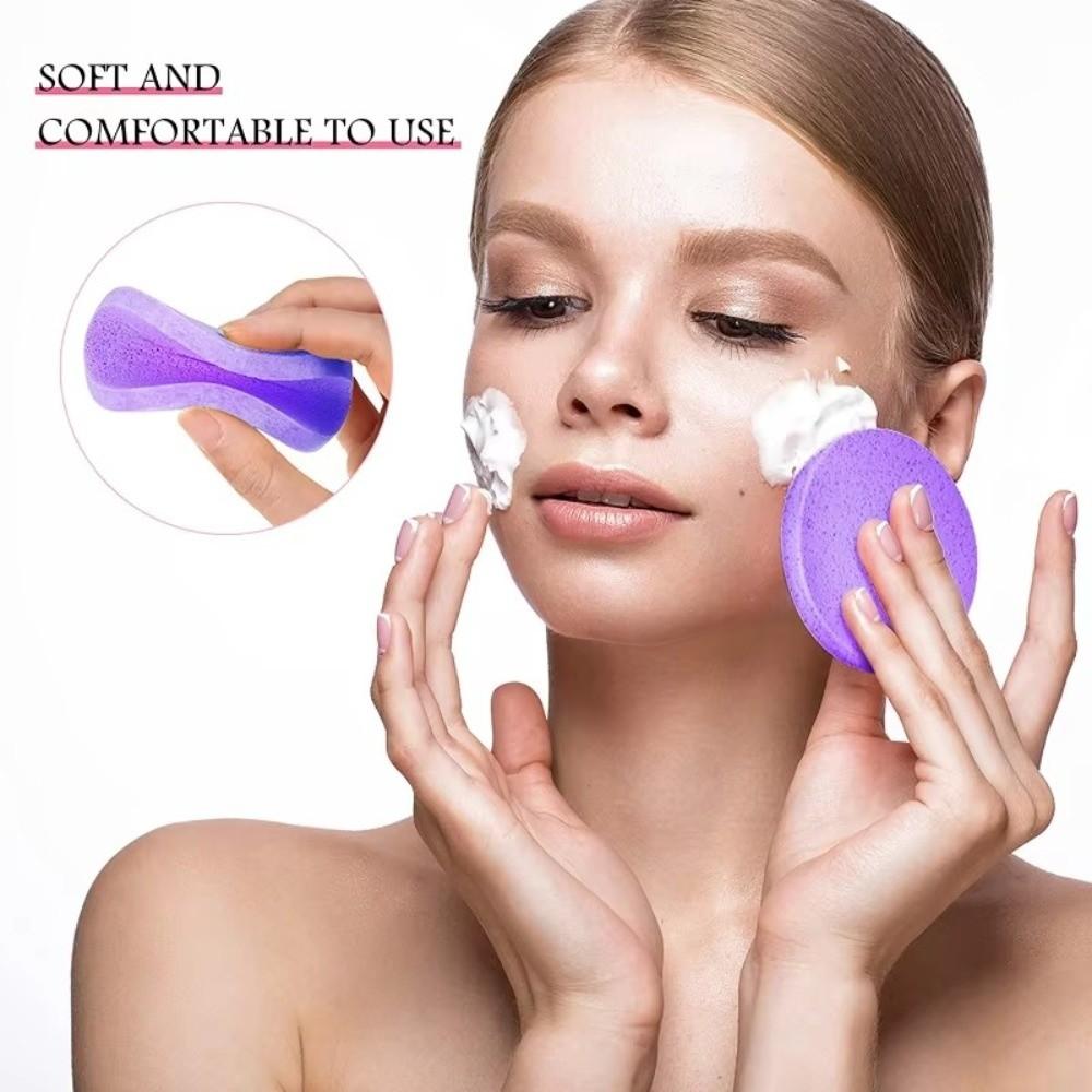 12PCS/Set Compressed Cosmetic Puff Skin Care Facial Cleansing Sponge Puffs Cleaning Sponge  Women