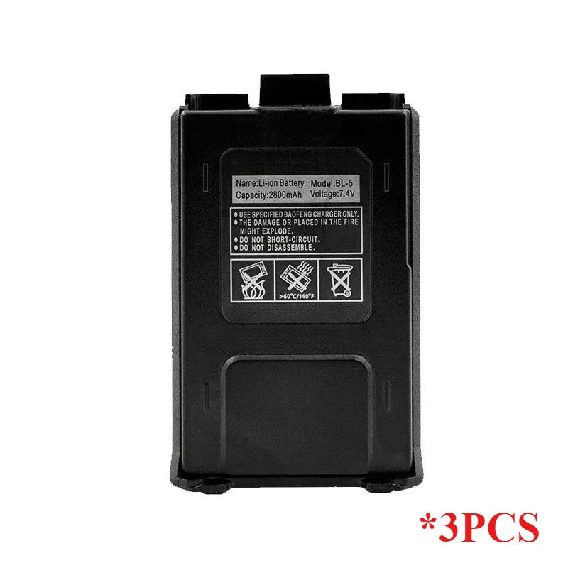 Compatible with Baofeng UV-5R 2800mAh 7.4V Li-on Rechargeable Batteries UV5R Radio Accessories UV 5R Walkie Talkie Battery BL-5