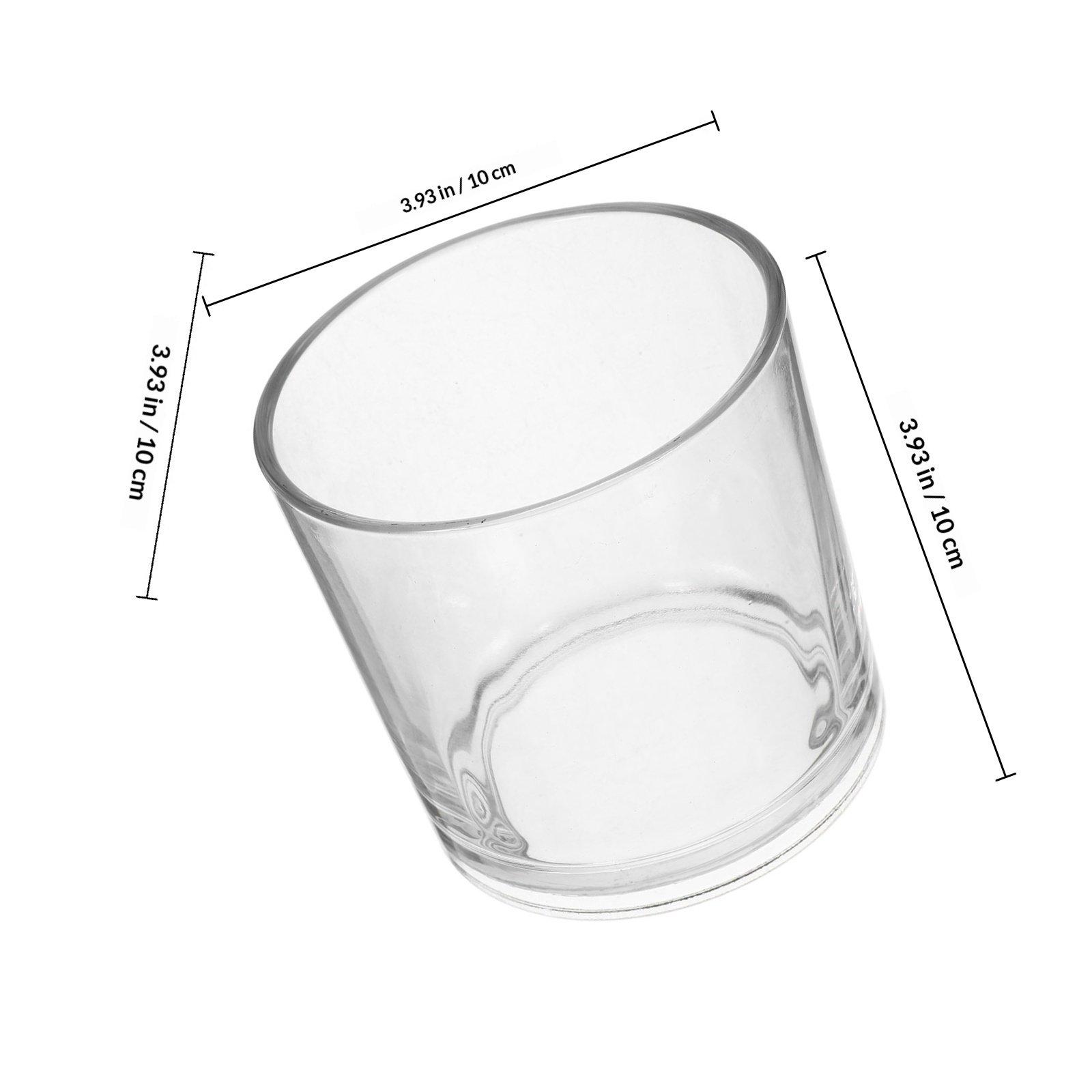 Clear Glass Cylinder Vase Modern Simple Style Flower Arrangement Container for Living Room Bedroom Patio Indoor Outdoor Use