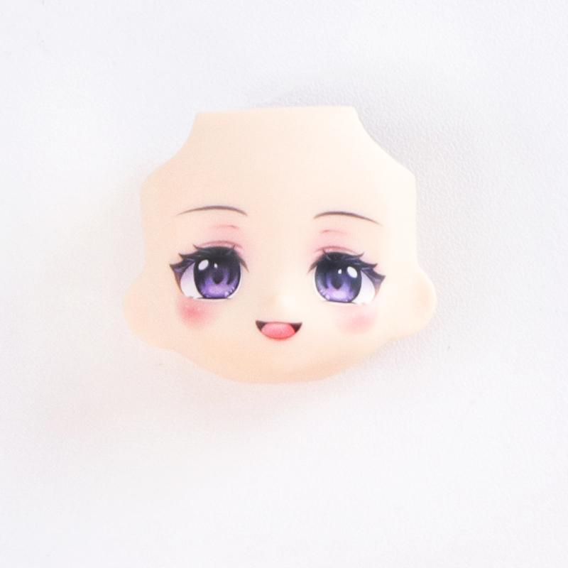 OB11 Doll Face 1/12 BJD Doll Face With 3D Anime Decal Eyes Kawaii Change Faces Blowing Pout Mouth Cheeks GSC Head DIY Kids Dolls