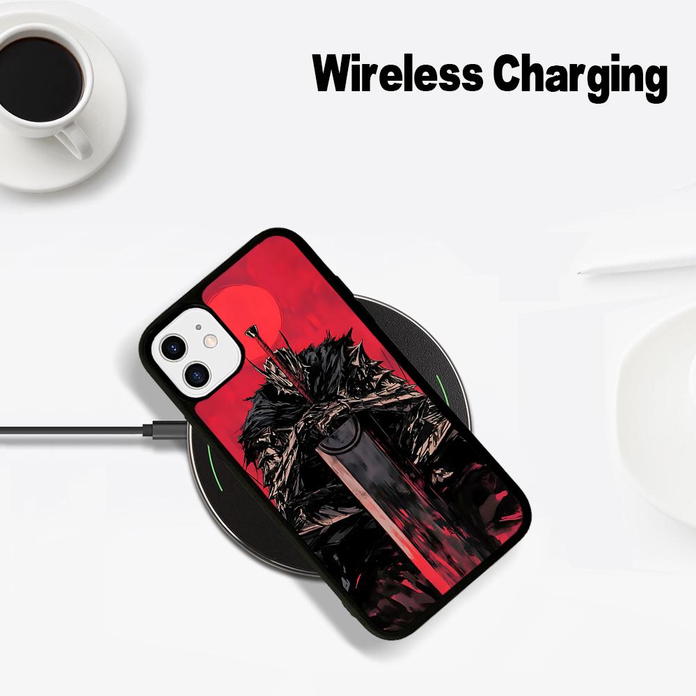 

Anime Berserk Phone Case Magesafe Magnetic Wireless Charge Case For IPhone 16 11 12 13 14 15 Pro Max Plus Mini iPhone 13Pro Max