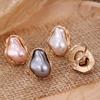 Hot-selling Inlaid Baroque Imitation Pearl Opener Ring Set Oval Personality Exaggerated Design Ring
