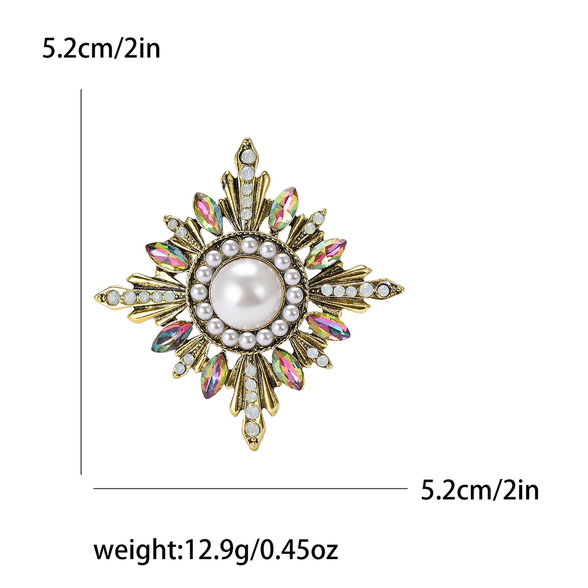 

Стильная винтажная брошь в виде подсолнуха в стиле барокко с бриллиантами, женская одежда, аксессуары, булавки для корсажа