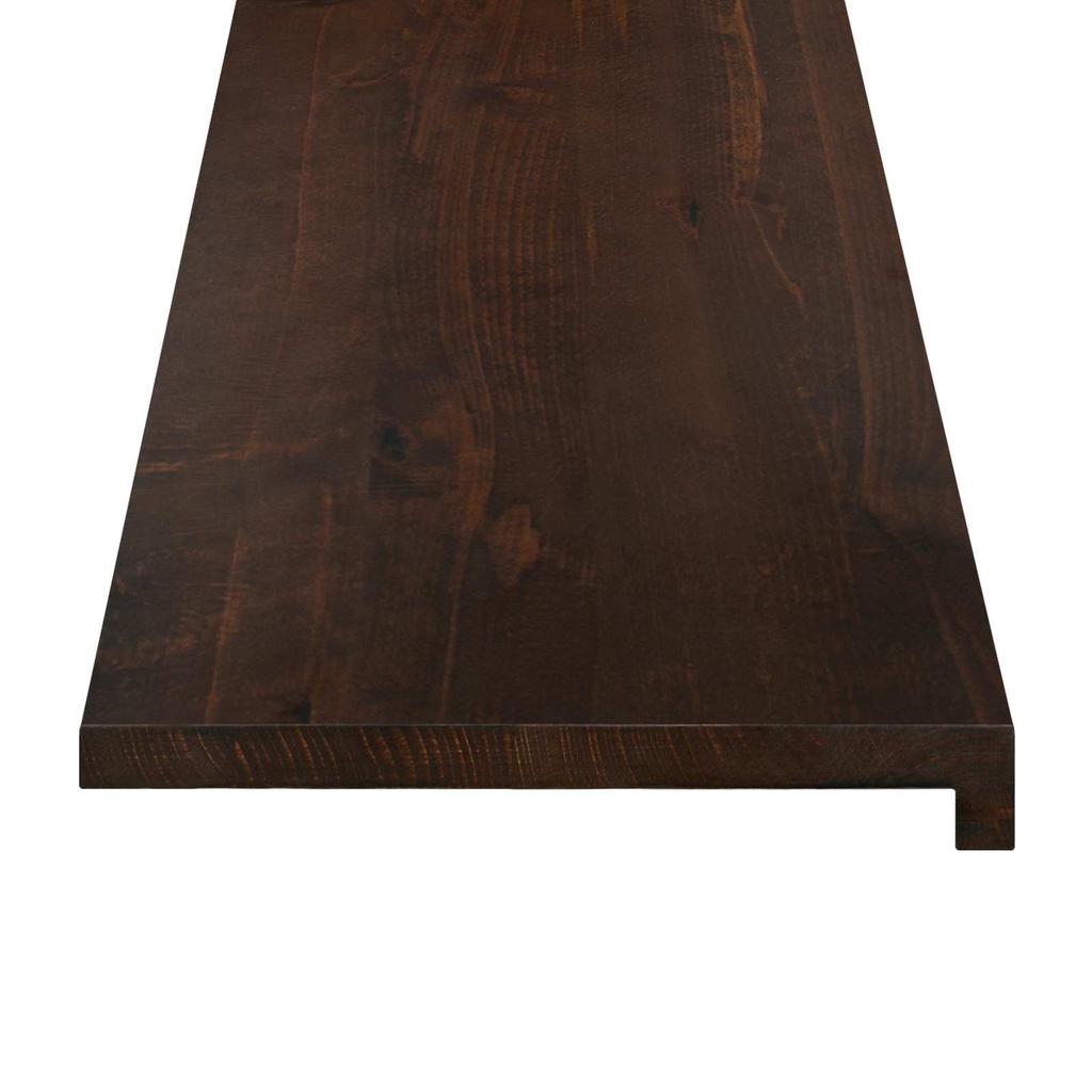 Window Sills 2 pcs Dark Brown 100 x 20 x 2 cm