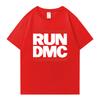 RUN DMC Grafikdruck Rundhals Oversized T-Shirt Streetwear 100% Baumwolle Herren Damen Kurzarm T-Shirts Beliebte Unisex Oberteile