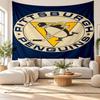 Pittsburgh Penguins Wandteppich, Weiches Stoff Wandbehang, Dekorative Kulisse Für Schlafzimmer Heim Wandkunst