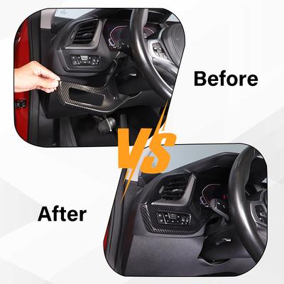 For BMW 1 2 Series F40 F44 2020-2025 ABS Carbon Fiber Interior Kit Dashboard Center Console Gear Shift Panel Cover Trim Stickers