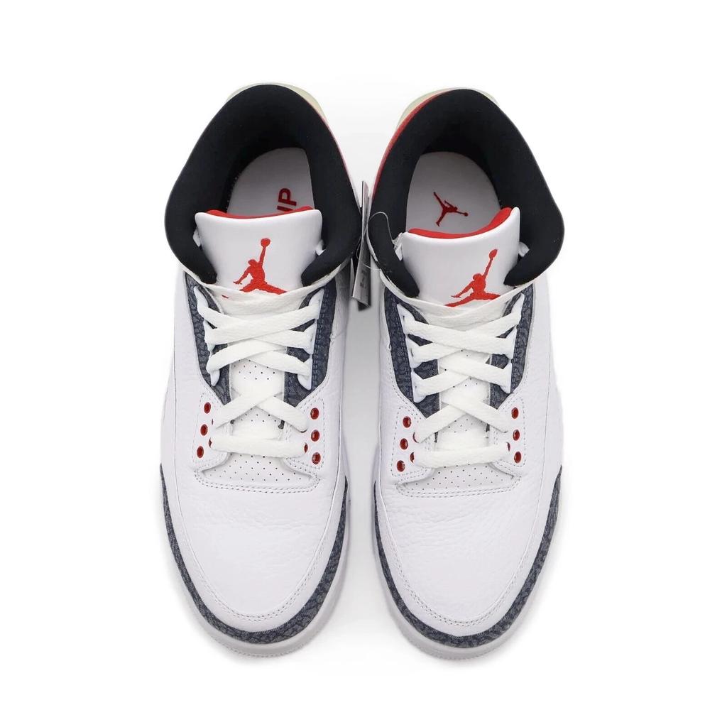 CZ6433-100 Nike Air Jordan 3 Retro White SE-T CO JP Fire Red Denim (Men's)