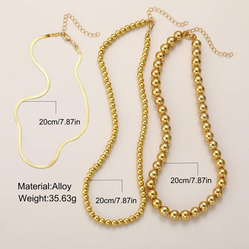 Temperament Flat Snake Collarbone Necklace Female Retro Punk Style Handmade Beaded Neck Chain