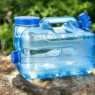 Water Containers with Spigot Carrier Portable Leakproof Barrel Outdoor Bucket Drink Dispenser