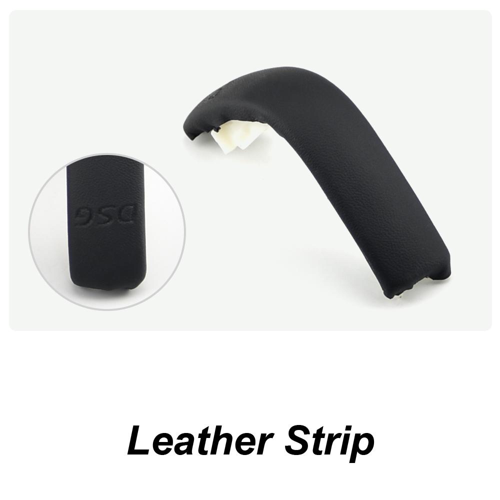 Suede Leather DSG Shift Knob Gear Side Cover DSG Emblem For VW Golf 6 Golf 7 R GTI Passat B7 B8 CC R20 Jetta MK6 GLI